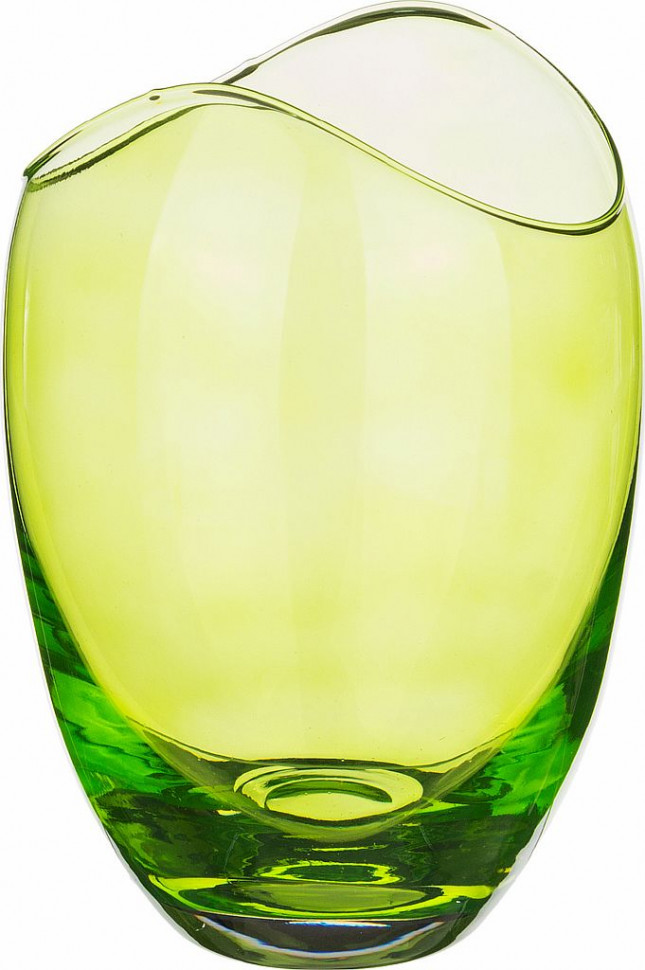 Ваза 180мм Crystal Bohemia Гондола зеленая 82591/180/D4353 фото 1 — Posudio
