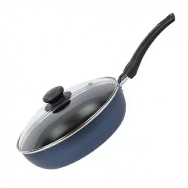 Сотейник 240мм стеклянная крышка а/п Сатин — Posudio