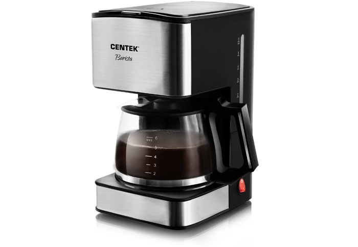 Кофеварка  Centek CT-1144 (Steel) 680вт 800мл. фото 1 — Posudio