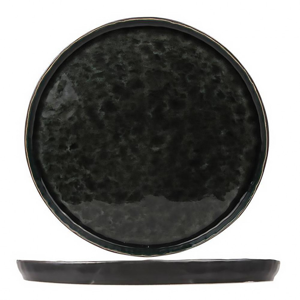 Тарелка десертная круглая 215мм черная Laguna verde, 9327802 фото 1 — Posudio