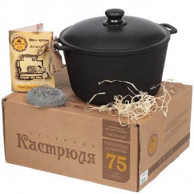 Кастрюля чугун.литая  5л &mdash; Posudio