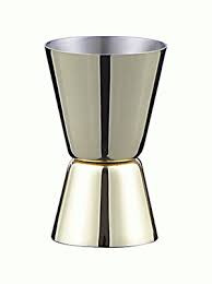 Джиггер 20/40мл сталь нерж. H=7см золотой — Posudio