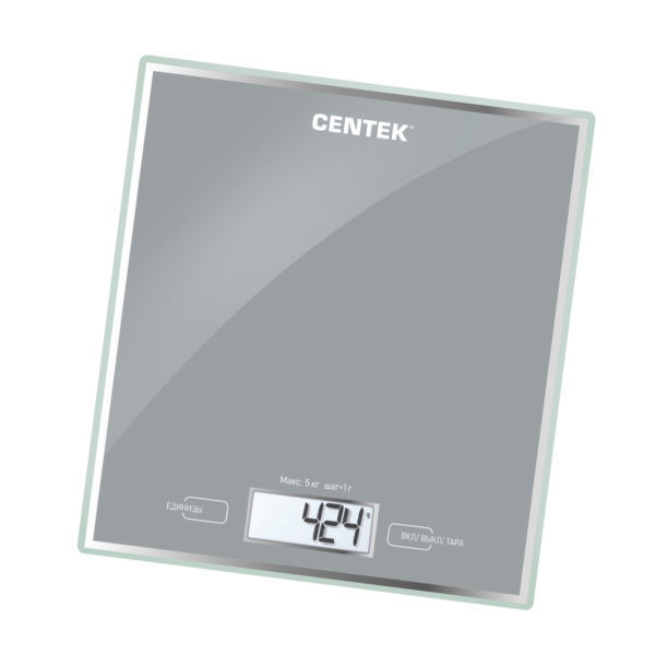 Весы кухон. Centek CT-2462 Серебристый 5кг. фото 1 — Posudio