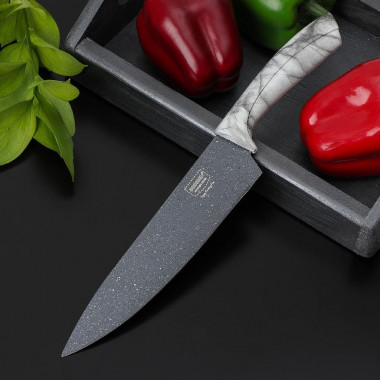 Нож-шеф «Мрамор», лезвие 20 см — Posudio