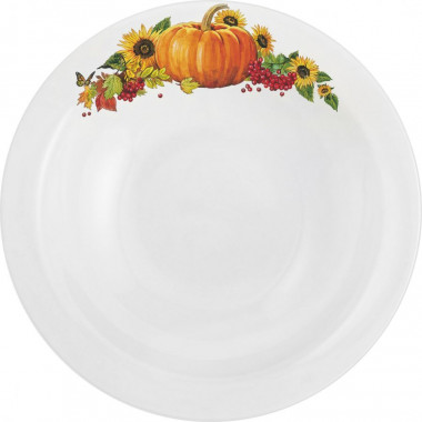 Тарелка мелкая 175мм Кубаньфарфор Тыква 057 &mdash; Posudio