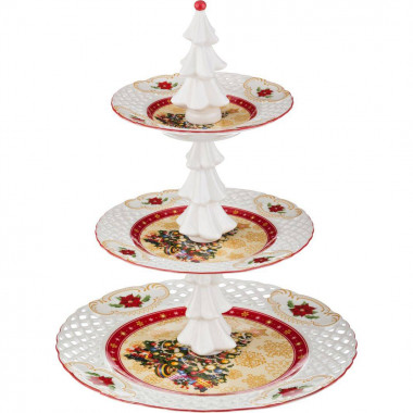Фруктовница 3-х ярусная Christmas — Posudio