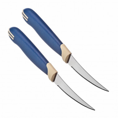 Набор ножей д/помид. цитр 2 шт 7,5см Мультиколор син. бел TR &mdash; Posudio