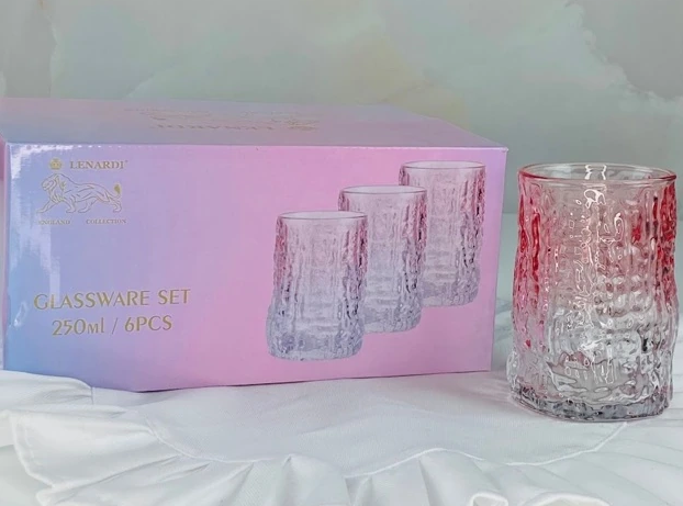 Набор из 6 стаканов 250мл. в под.уп.(х8)Стекло 200-002 фото 1 — Posudio