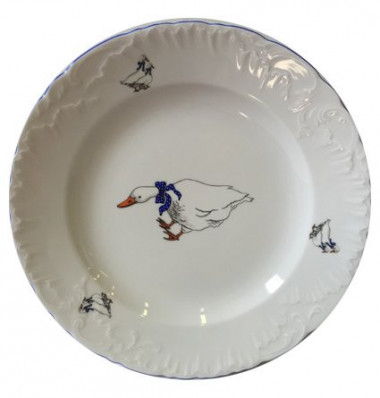 Тарелка мелкая "Гуси" 26см. &mdash; Posudio