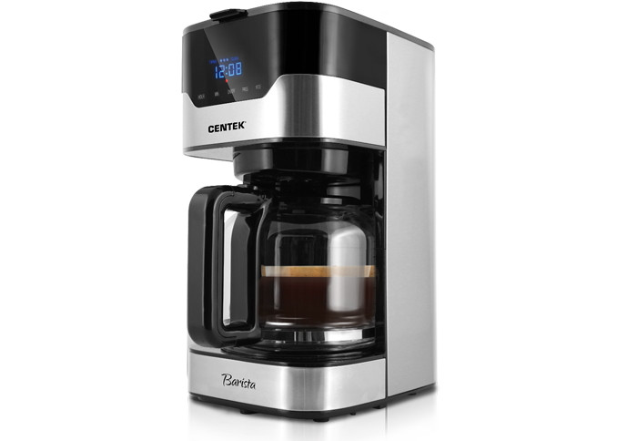 Кофеварка  Centek CT-1145 (Steel) 900вт 1500мл. фото 1 — Posudio