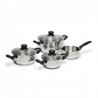 Набор кастрюль 7предметов (ковш1,5+1,5л+2,5л+5л ) TAURUS, 200408 — Posudio