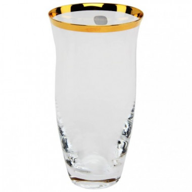 Ваза Золотая отводкой Crystal Bohemia82505/230/20745 — Posudio