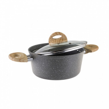 Кастрюля 2,5л. стекл. крышка 20см."Hitt Brut" &mdash; Posudio