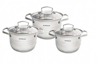 HM 5128 набор каст.нерж.сталь 5-ти сл, кап.дно 6 пр. — Posudio