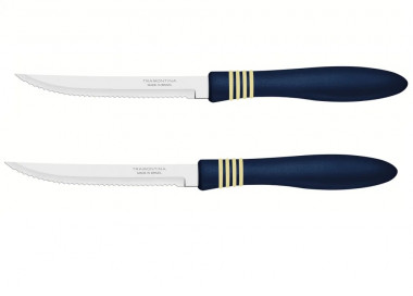 Набор ножей д/мяса/стейков 13см. 2пр. Cor&amp;Cor блистер син. TR — Posudio