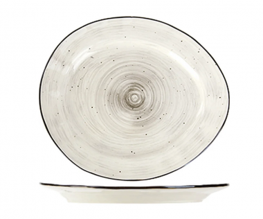 Тарелка мелкая. Пастораль 30,5см серый &mdash; Posudio