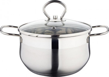 Кастрюля 1,5л(16*7,5cм) стекл. крышка "Hitt Flammkuchen", 07216 &mdash; Posudio