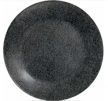Тарелка  обеденная ZOE BLACK 25см. — Posudio