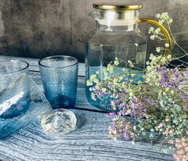 Набор графин 1800мл и 6 стаканов 260мл в под.уп.(х8)Стекло 200-042 — Posudio