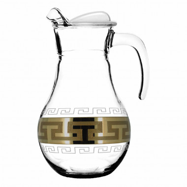 Кувшин для воды с рис &quot;Греческий Узор&quot; (Гусь Хрусталь) GE03-3944 — Posudio