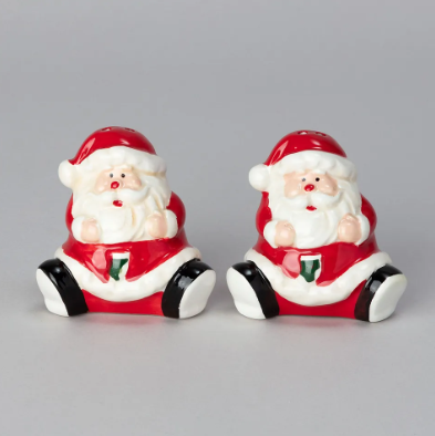 СОЛЬ ПЕРЕЦ AGNESS “С НОВЫМ ГОДОМ!" 2 ШТ. 7*5,2*7см, 358-2272 фото 1 &mdash; Posudio