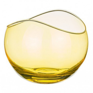 Ваза 175мм Crystal Bohemia Гондола желтая 82896/175/382028 — Posudio
