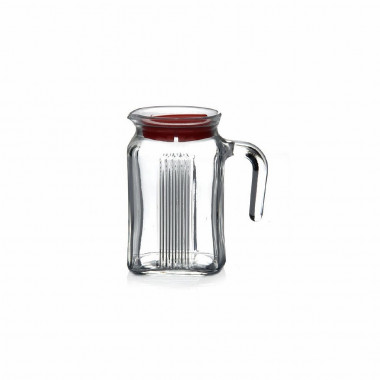 Кувшин 600 мл с красной крышкой Pasabahce Frigo 80122SLBR — Posudio