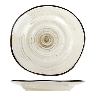 Блюдце Пастораль 14см серый &mdash; Posudio