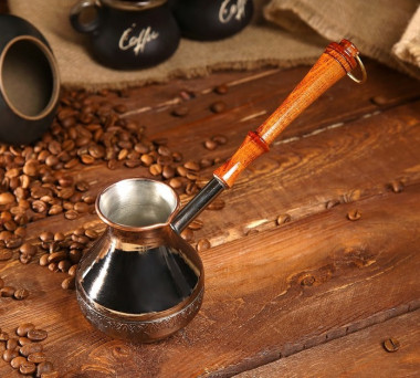 Турка для кофе медная"Эгоистка", 0,2 л, МИКС &mdash; Posudio