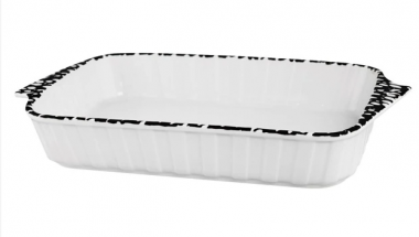 Блюдо прямоугольное для запекания 37см в под.уп.(х16)Фарфор 142-094 — Posudio