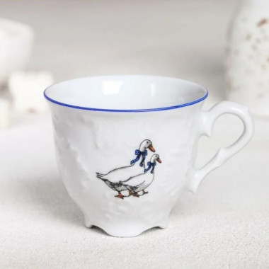 Чашка кофейная  "Гуси" 100мл. &mdash; Posudio