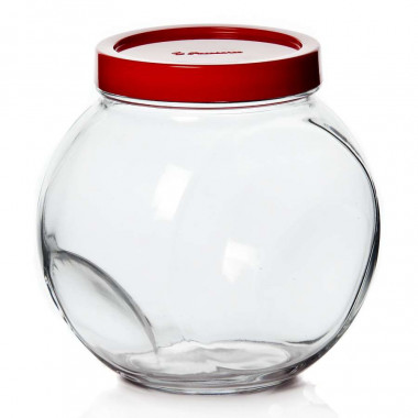 Банка для сыпучих продуктов 1500 мл красная Pasabahce Service Line 80000SLMR — Posudio
