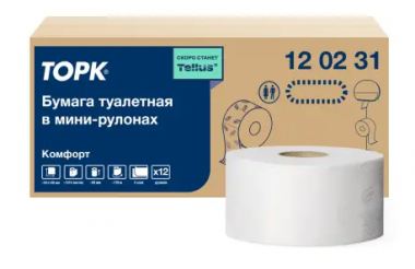 Туалетная бумага Advance  2-сл. белая  170/9,5 12шт &mdash; Posudio