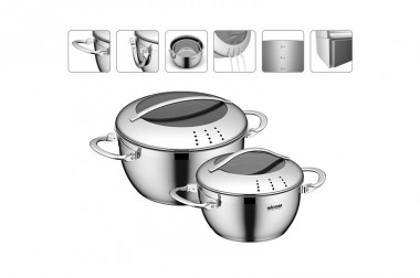 Набор кастрюль со стеклянными крышками, 4 пр., малый, Nadoba Maruska, NAD726616 — Posudio