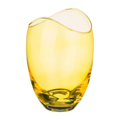 Ваза  255мм Crystal Bohemia Гондола желтая 82591/255/382028 фото 1 — Posudio
