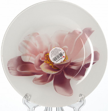 Тарелка из упрочного стекла d=195 мм 4 цвета Pasabahce Water Lily 10327SLBD23 &mdash; Posudio