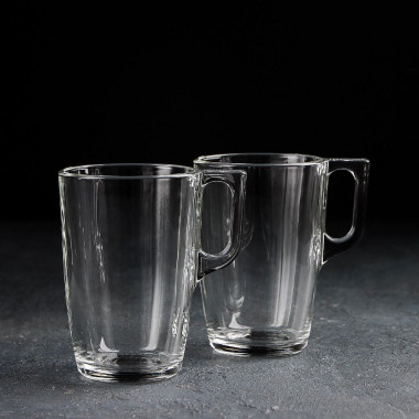 Набор кружек ВРЕМЯ ДЕГУСТАЦИЙ КАПУЧИНО 2шт. 400мл — Posudio