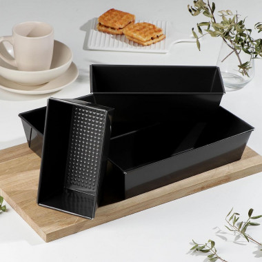 Набор форм для выпечки 4 шт "Хлеб" 21/26/30,5/35,5 см &mdash; Posudio