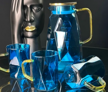 Набор графин 1700мл и 6 стаканов в под.уп.(х8) 160-258 — Posudio