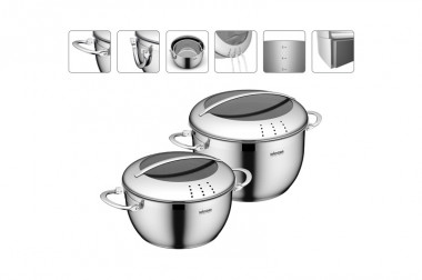 Набор кастрюль со стеклянными крышками, 4 пр., Nadoba Maruska, NAD726617 — Posudio