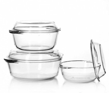 Набор посуды для СВЧ 3предмета Borcam Sets 159090 — Posudio