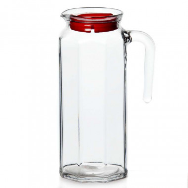 Кувшин с красной крышкой 1000 мл KOSEM без п/уп. &mdash; Posudio