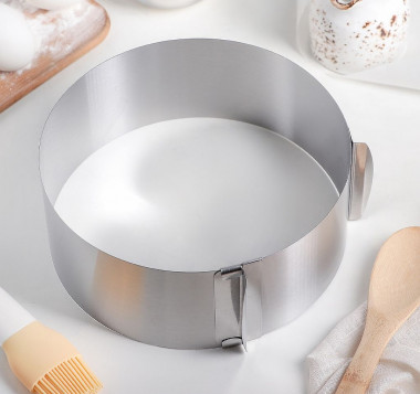 Форма для выпечки с регулировкой размера 16-20 см, высота 8 см &mdash; Posudio