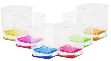 Набор стаканов STERLING RAINBOW 300мл. низкий 6шт. &mdash; Posudio