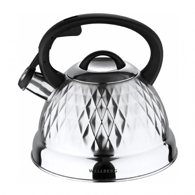 Чайник мет. 3л(нжс индук. дно свист автом клап) 6235WB &mdash; Posudio