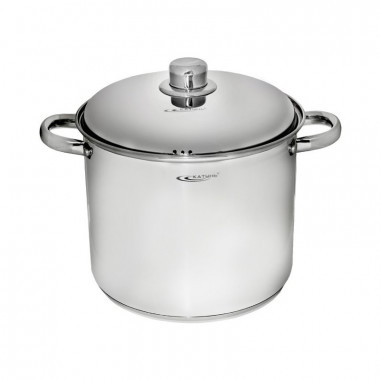 Кастрюля  15,0л [ГРЕТТА] d-24 металл.кр.ТРС, КТ04-D-150 — Posudio