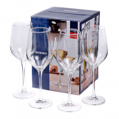 Набор бокалов ВРЕМЯ ДЕГУСТАЦИЙ ШАБЛИ 350мл 4шт — Posudio