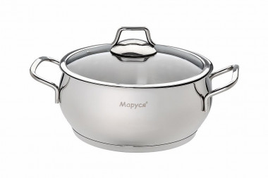 Кастрюля 2л 16х10см стекл крышка Маруся 20с — Posudio