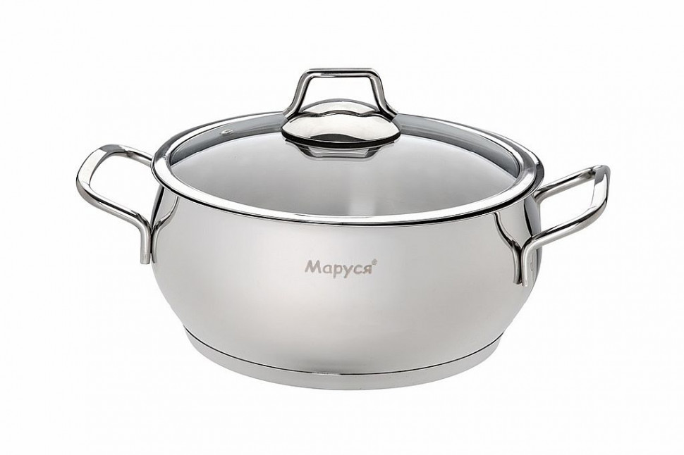 Кастрюля 2л 16х10см стекл крышка Маруся 20с фото 1 — Posudio