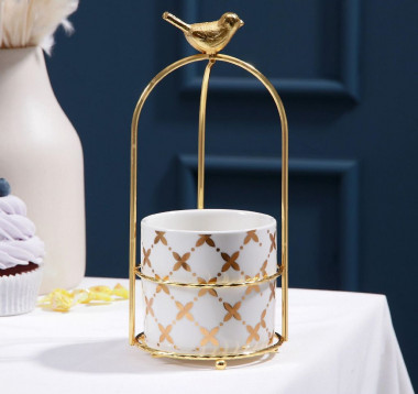 Конфетница "Клевер.Птичка" 220 мл, 9х20,5 см &mdash; Posudio